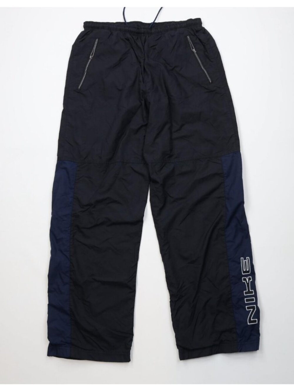 Vtg Nike Mens Medium Travis Scott Mini Swoosh Lined Wide Leg Windbreaker Pants